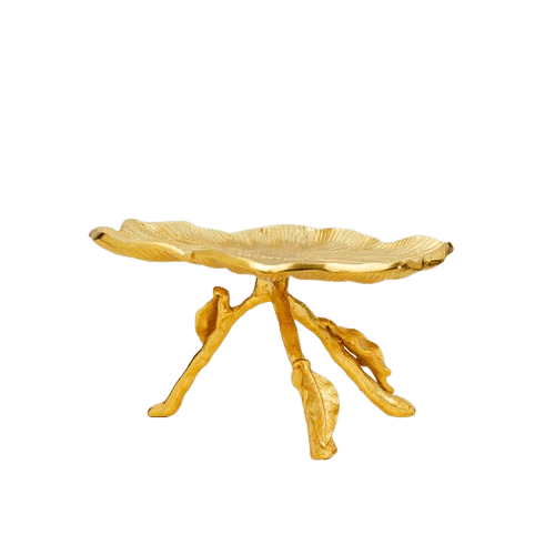 ALUMINIUM CAKE STAND (GOLD)